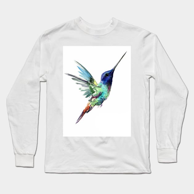 Hummingbird Long Sleeve T-Shirt by surenart